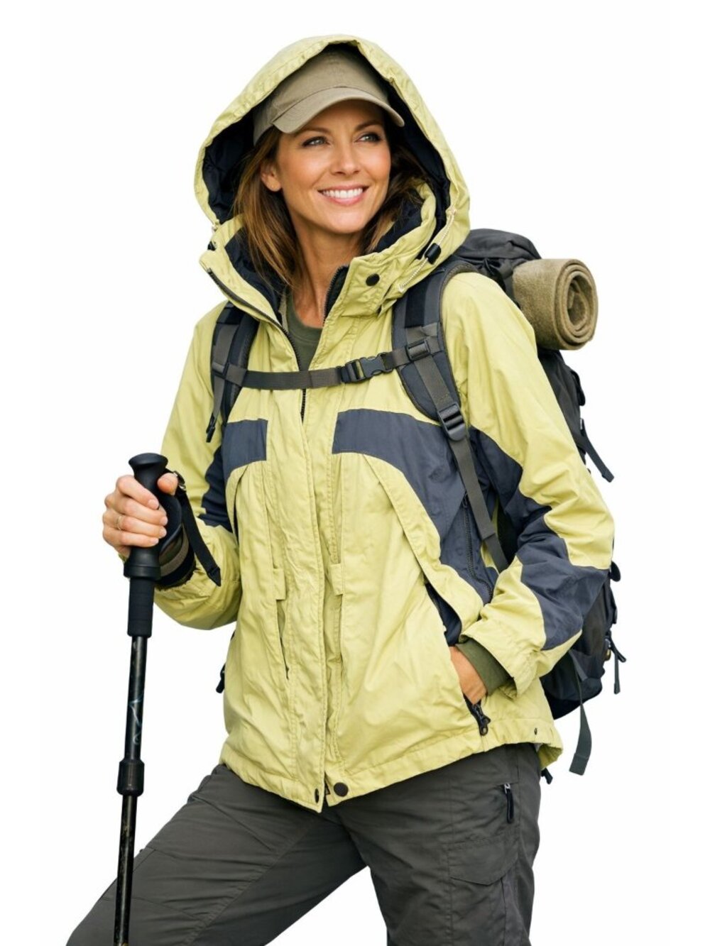 Columbia Titanium Sportswear Jacket Coat Yellow Gray Omni Tech Outdoor Hooded  L